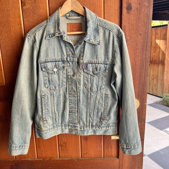 LEVI'S Denim Ex-Boyfriend Jacket from Free People Size Small - Picture 2 of 8